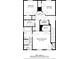 Second floor plan showcasing three bedrooms, laundry, and three bathrooms at 1303 Hill Se St, Atlanta, GA 30315