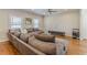 Spacious living room with hardwood floors, recessed lighting, and a comfortable sectional sofa at 1303 Hill Se St, Atlanta, GA 30315