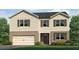 Charming two-story home with a brick and siding facade, well-manicured lawn, and attached two-car garage at 3925 Fairhaven Rd, Lithia Springs, GA 30122