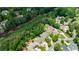 Aerial view of luxury homes backing on to the golf course at 1021 Wetherby Way, Alpharetta, GA 30022