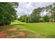 View of a well-manicured golf course lined with trees, presenting a scenic landscape at 1021 Wetherby Way, Alpharetta, GA 30022