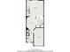 Detailed first-floor layout showcases the kitchen, living, dining, foyer, bath and garage at 1954 Durwood Ln, Duluth, GA 30096