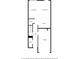 Detailed first floor layout showing kitchen, living and dining areas, pantry, bath, and garage at 3181 Meadowstone Sw Ln, Atlanta, GA 30331