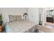 Bedroom with ensuite bathroom and a large closet offers carpeted floor and neutral colors at 3255 Morgan Rd, Buford, GA 30519