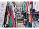 Walk-in closet contains wire shelving and rods for ample storage of clothes and accessories at 3255 Morgan Rd, Buford, GA 30519