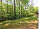 Expansive backyard featuring lush greenery and mature trees at 351 Ridgewater Dr, Marietta, GA 30068