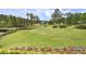 Lush golf course view with a pond and trees, creating a serene and picturesque setting at 351 Ridgewater Dr, Marietta, GA 30068