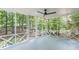 Screened-in porch with views of mature trees and nature at 418 Mockingbird, Smyrna, GA 30082
