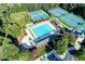 Aerial view of the pool and tennis courts at 2485 Millwater Xing, Dacula, GA 30019