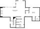 Basement floor plan featuring a rec room, bedroom, bath, storage and walk in closet at 2485 Millwater Xing, Dacula, GA 30019