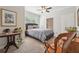 Comfortable bedroom with soft carpet, neutral walls, and a ceiling fan for added comfort at 2485 Millwater Xing, Dacula, GA 30019