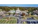 Beautiful clubhouse with ample parking and manicured landscaping at 2485 Millwater Xing, Dacula, GA 30019