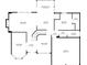 Detailed floor plan showing the layout of the main level, including living spaces and kitchen at 2485 Millwater Xing, Dacula, GA 30019