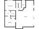 Detailed floor plan showcasing the layout of the lower level, including a garage and bedroom at 3267 Standing Peachtree Nw Trl, Kennesaw, GA 30152