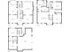 Detailed floor plans of the home, showing the different levels and layouts of the rooms at 3267 Standing Peachtree Nw Trl, Kennesaw, GA 30152