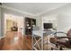 Comfortable office with hardwood floors, ample natural light, and views into the living room at 3267 Standing Peachtree Nw Trl, Kennesaw, GA 30152