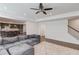 Open floorplan boasts living area and a view to the kitchen at 4240 Summer Breeze Way, Buford, GA 30518