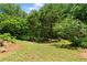 Lush backyard landscape at 90 Cypress Dr, Covington, GA 30016