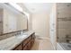 Neutral bathroom with granite countertops and walk in shower at 9206 Denmeade Trce, Douglasville, GA 30135