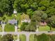 Overhead view of the home with a lush green canopy of mature trees and a street view at 35 Pawn Dr, Carrollton, GA 30116