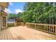 Wood deck overlooking treed lot, perfect for outdoor dining and entertaining at , Marietta, GA 30064