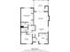 Detailed floor plan showing the layout of the home's bedrooms, bathrooms, kitchen, and living areas at 1104 Country Ct, Lawrenceville, GA 30044