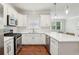 Modern kitchen featuring stainless steel appliances, white cabinetry, and quartz countertops at 3694 Lambert Ne Ln, Atlanta, GA 30319