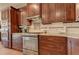 Modern kitchen features stainless steel range with custom cabinetry at 103 Old Avery Dr, Canton, GA 30115