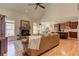 Open living room with fireplace, and hardwood floors at 103 Old Avery Dr, Canton, GA 30115