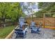Backyard featuring outdoor seating, a fire pit, and wooden fencing at 1211 Mortimer Se Pl, Atlanta, GA 30317