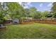 Spacious backyard featuring a shed, mature trees, and a wooden fence for privacy at 1211 Mortimer Se Pl, Atlanta, GA 30317