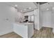 Contemporary kitchen featuring an island, stainless steel appliances, and ample storage at 3324 Peachtree Ne Rd # 2004, Atlanta, GA 30326