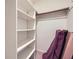 Walk-in closet featuring built-in shelving at 3592 Midvale Cv, Tucker, GA 30084