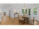 Bright dining area with a table and chairs, complemented by natural light from the windows at 5143 Meadowlake Ln, Dunwoody, GA 30338