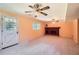 Basement featuring carpet, a fireplace, and natural light at 5401 Smoke Rise Dr, Smoke Rise, GA 30087