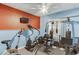 Home gym with multiple machines and a ceiling fan to keep you cool during workouts at 2365 Valley Mill Dr, Buford, GA 30519