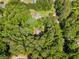 Overhead angle of a neighborhood surrounded by mature trees and lush landscaping at 1920 Jett Ridge Rd, Cumming, GA 30041