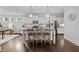 Modern kitchen with stainless steel appliances, a center island, and bar stool seating at 4779 Bogan Meadows Dr, Buford, GA 30519