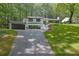 Charming two-story home with landscaped yard, dark trim, and an attached garage at 2858 Mornington Nw Dr, Atlanta, GA 30327