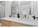 Bright bathroom with double sinks, modern fixtures, and a contemporary design at 1643 Flintwood Se Dr, Atlanta, GA 30316