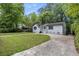 Inviting front exterior view of the house with a driveway and green lawn at 856 Bridgewater Sw St, Atlanta, GA 30310