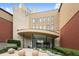 Modern building with a unique design, glass entrance, landscaping and concrete spheres at 400 17Th Nw St # 1253, Atlanta, GA 30318
