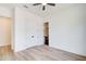 Neutral bedroom with an ensuite bathroom and large closet doors at 532 Rockbridge Rd, Lilburn, GA 30047