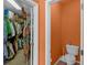Walk-in closet with hanging clothes and a connecting toilet room at 506 Glen Ivy # 5, Marietta, GA 30062