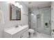 Elegant bathroom featuring a glass-enclosed shower, modern vanity, and stylish fixtures at 1020 Austin Ne Ave, Atlanta, GA 30307