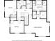 Detailed floor plan showcasing the layout of the home's second floor including the bedrooms, bathrooms, and walk in closets at 1020 Austin Ne Ave, Atlanta, GA 30307