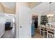 Inviting entryway that offers glimpses into both the living room and dining area of the house at 161 Overlook Cir, Canton, GA 30115