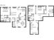 Main floor and second floor home floor plans at 161 Overlook Cir, Canton, GA 30115