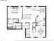 First floor floorplan features primary bedroom, living room, kitchen, dining room, and bathroom at 161 Overlook Cir, Canton, GA 30115