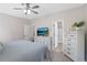 Inviting main bedroom featuring a comfortable bed, stylish decor, and an abundance of natural light at 161 Overlook Cir, Canton, GA 30115